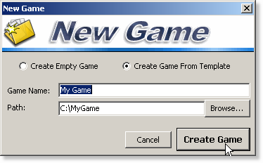 New Game Dialog