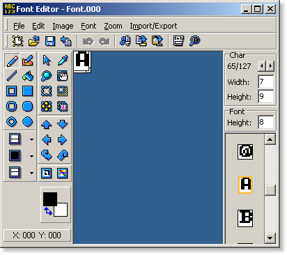 The Font Editor