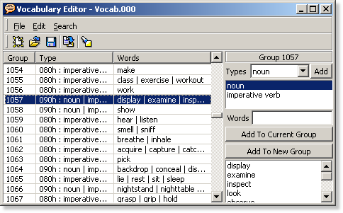 Vocabulary Editor